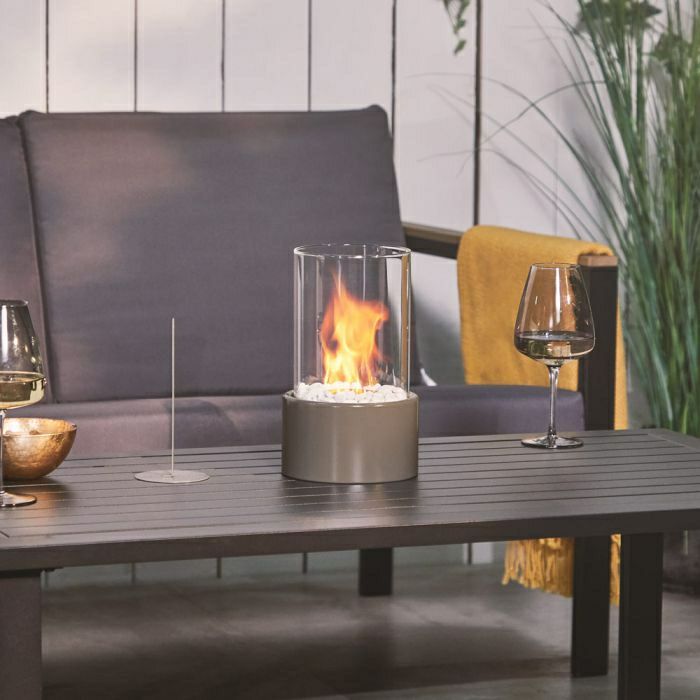 VonHaus round table fireplace on bioethanol