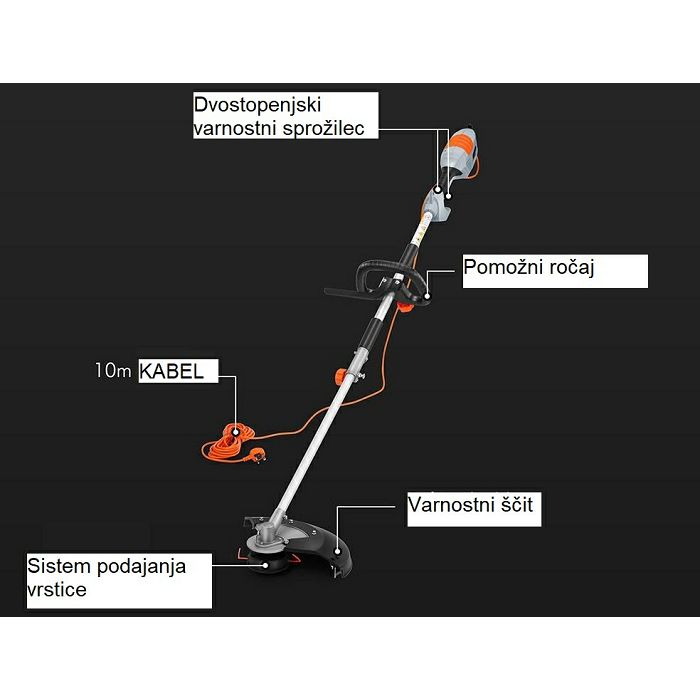 VonHaus garden mower F-Series with brush