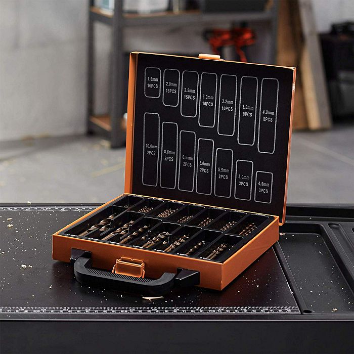 VonHaus 99 partial set of cobalt drills