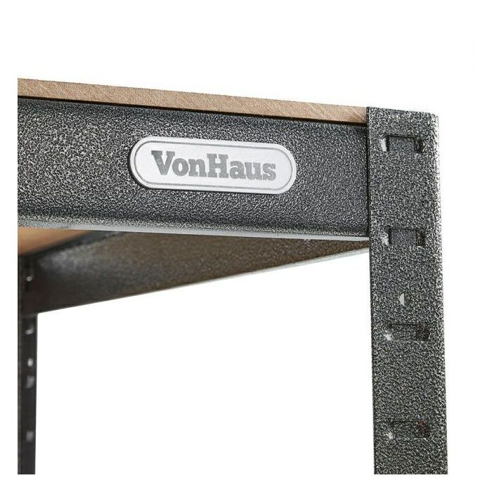 Vonhaus 1.2m screwless work table and shelving HAMMERITE