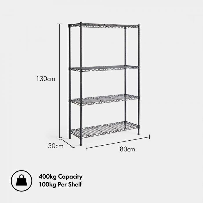 VonHaus 4-stage wire rack