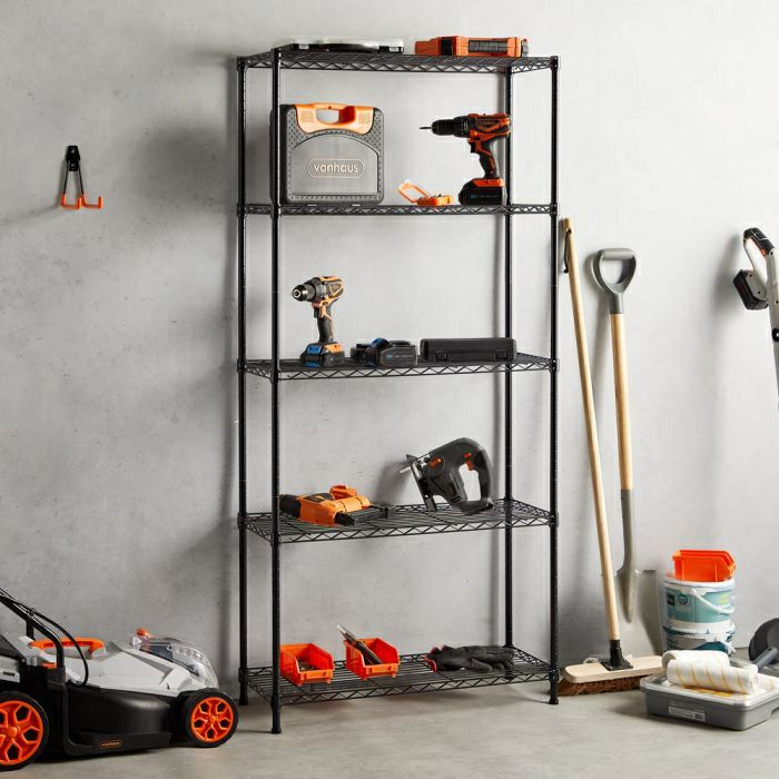 VonHaus 5-Tier Wire Shelving