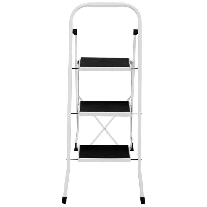 VonHaus 3 shelf steel ladder