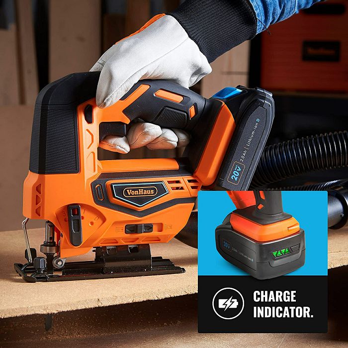 VonHaus cordless jigsaw + 20V D-Series battery 2.0Ah 3500010