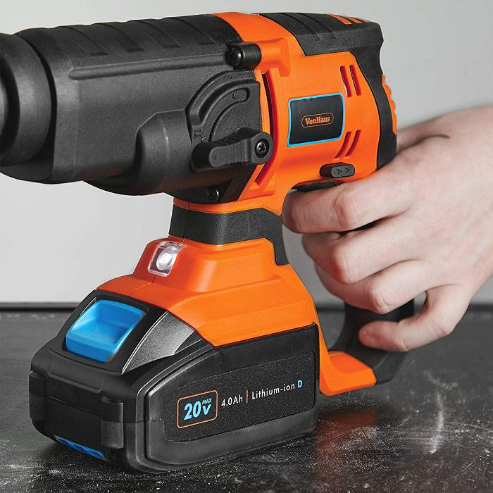 VonHaus cordless hammer drill SDS Plus + 20V D-Series battery 4.0Ah 3500148