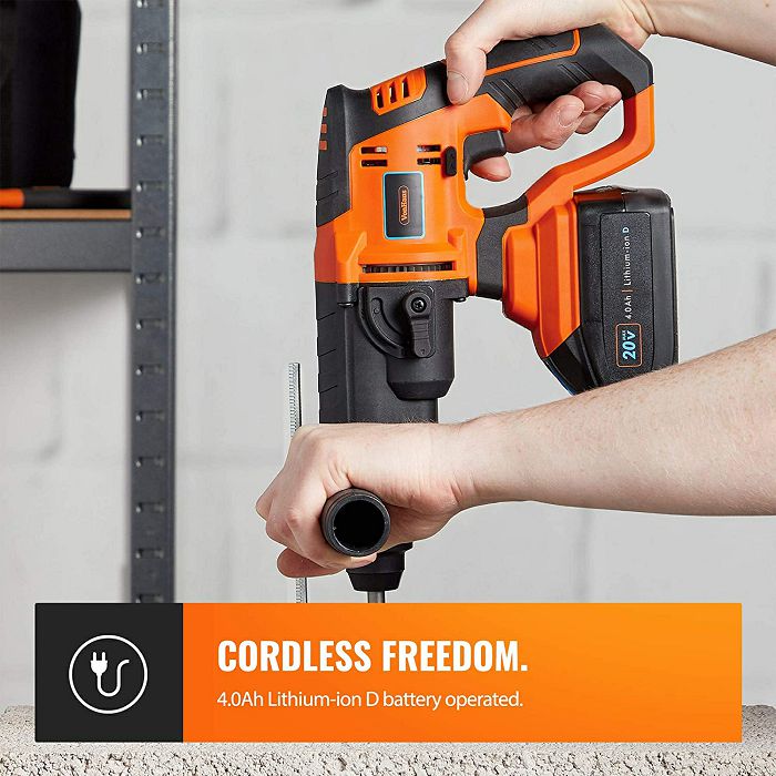 VonHaus cordless hammer drill SDS Plus + 20V D-Series battery 4.0Ah 3500148