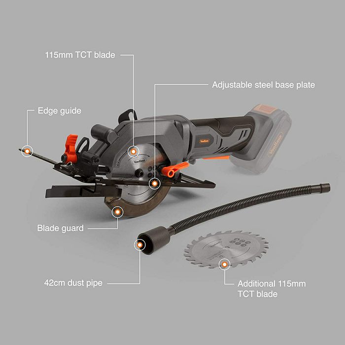 VonHaus E-Series cordless hand-held circular saw 18V