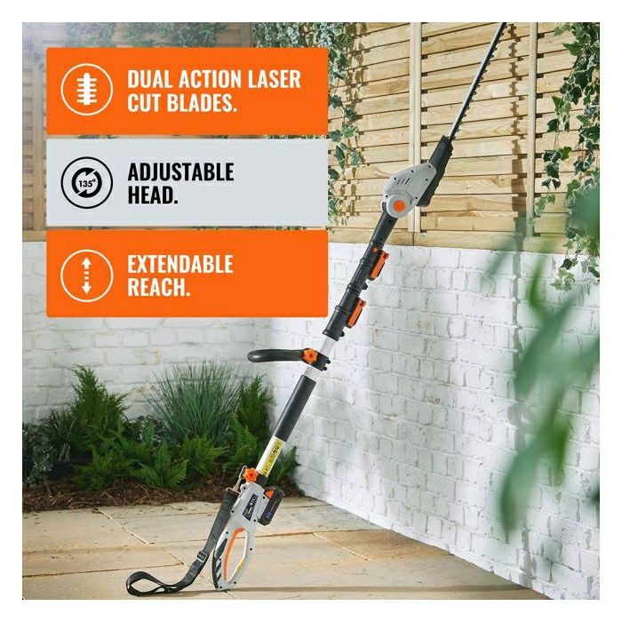 VonHaus cordless telescopic shrub shears G-Series