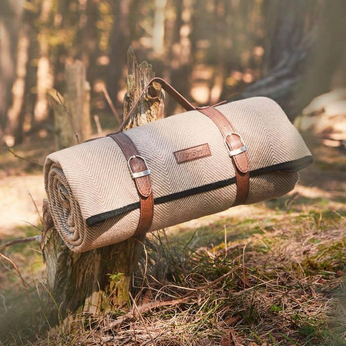 VonShef picnic blanket 147 x 180cm, brown