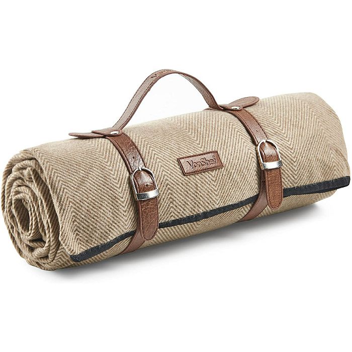 VonShef picnic blanket 147 x 180cm, brown