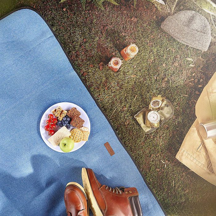 VonShef picnic blanket 147 x 180cm, blue