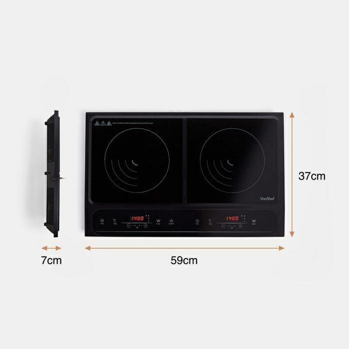 VonShef digital double induction hob