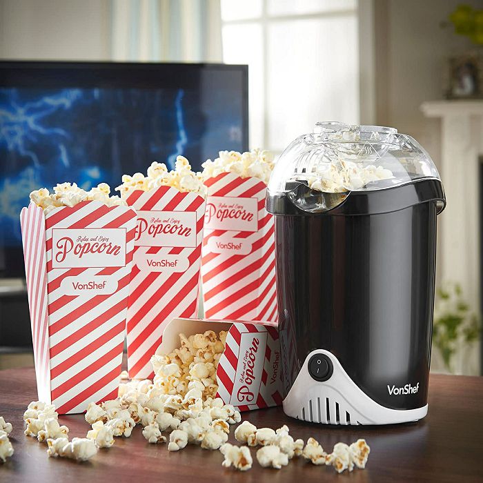 VonShef popcorn maker black