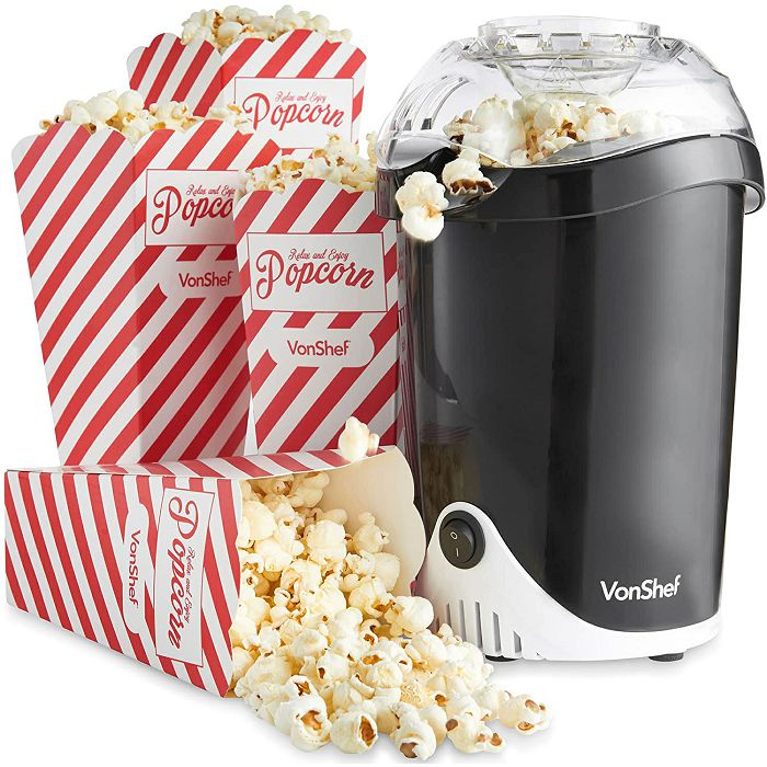 VonShef popcorn maker black