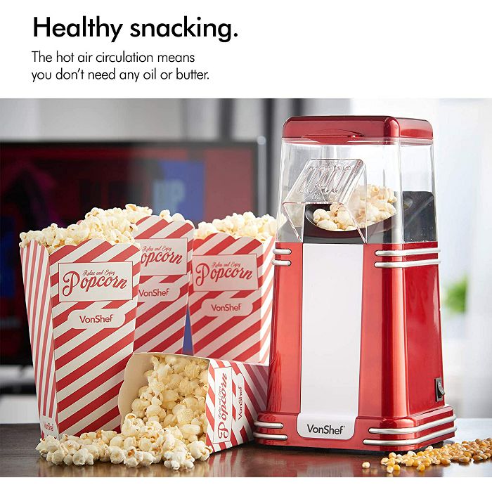 Vonshef retro popcorn maker