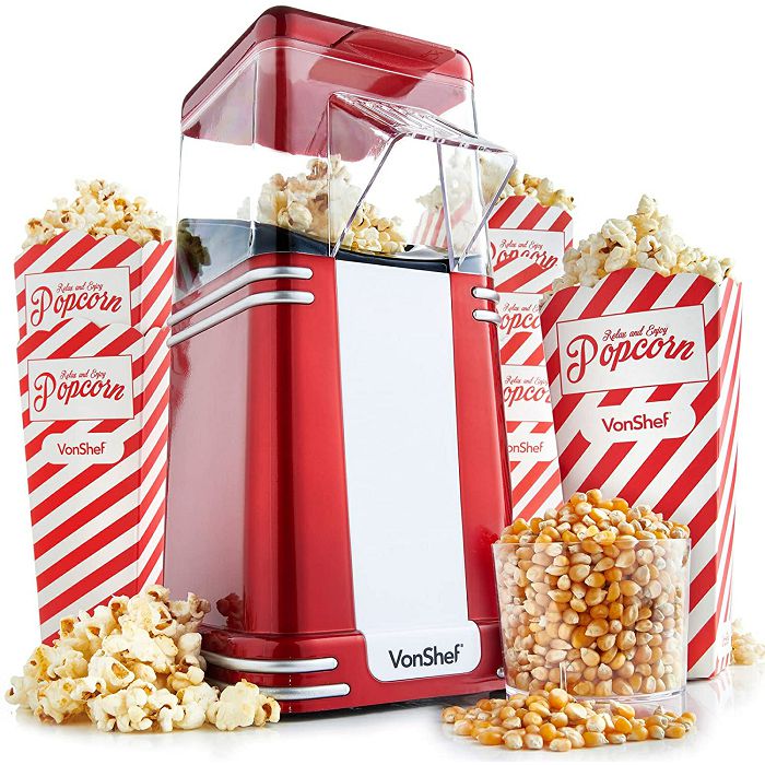 Vonshef retro popcorn maker
