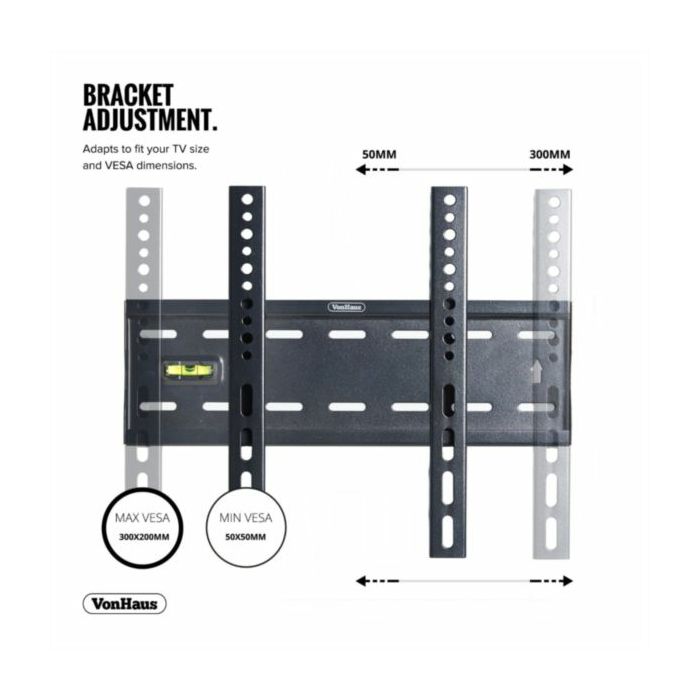 VonHaus 15-42 '' fixed TV wall mount up to 40kg, Amazon best seller