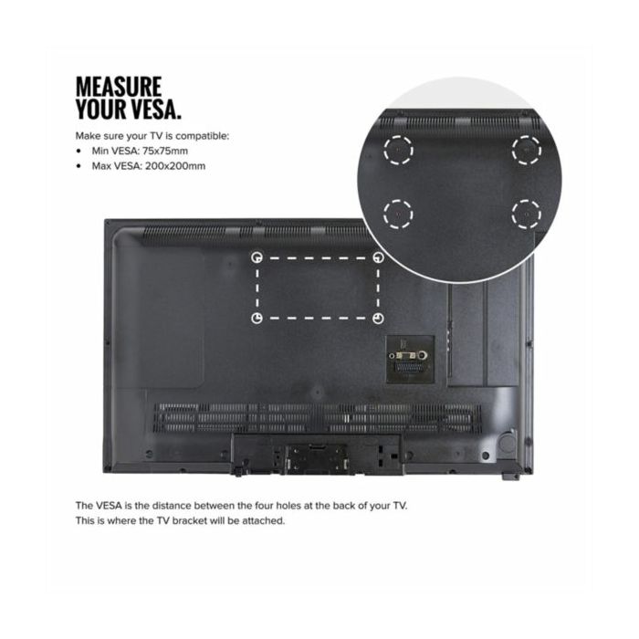 VonHaus 19-42 '' tilting TV wall bracket up to 30kg
