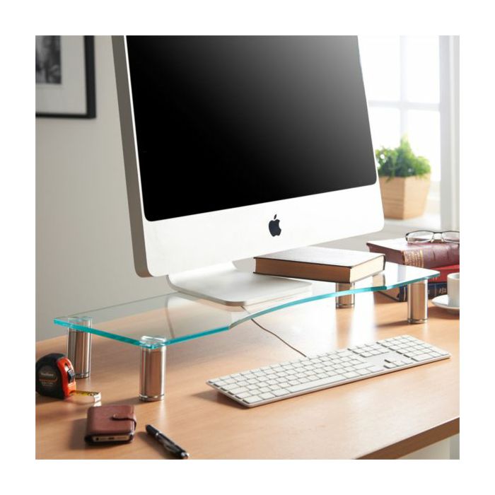 Vonhaus glass stand for monitor L transparent