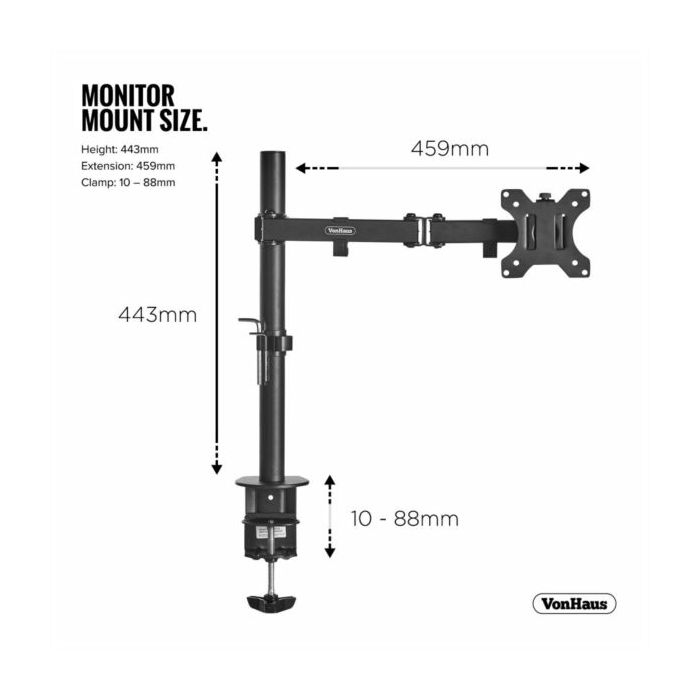 VonHaus single desktop monitor holder (13-32 '')