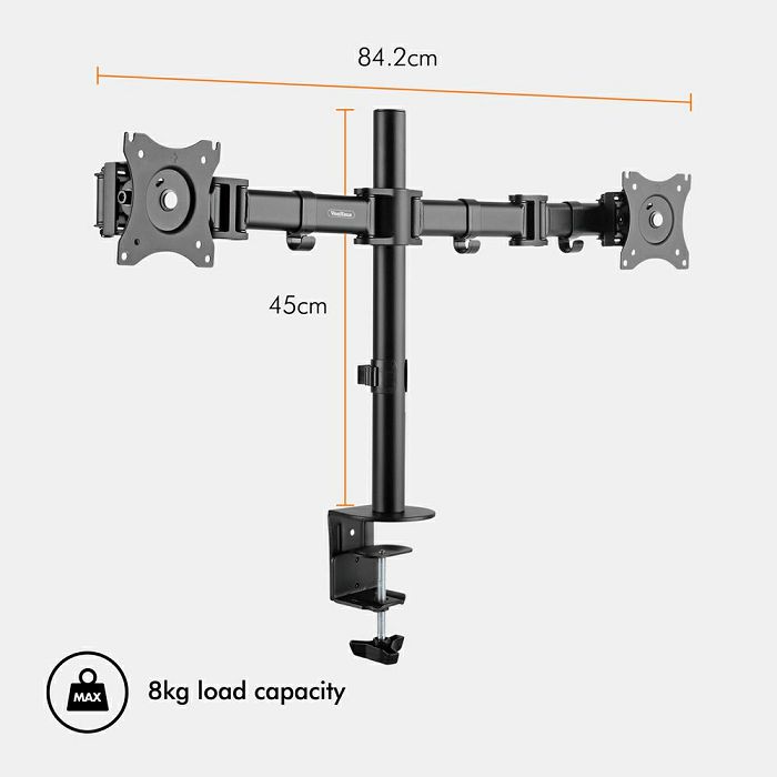 VonHaus dual desktop bracket for two monitors (13 - 32 '')