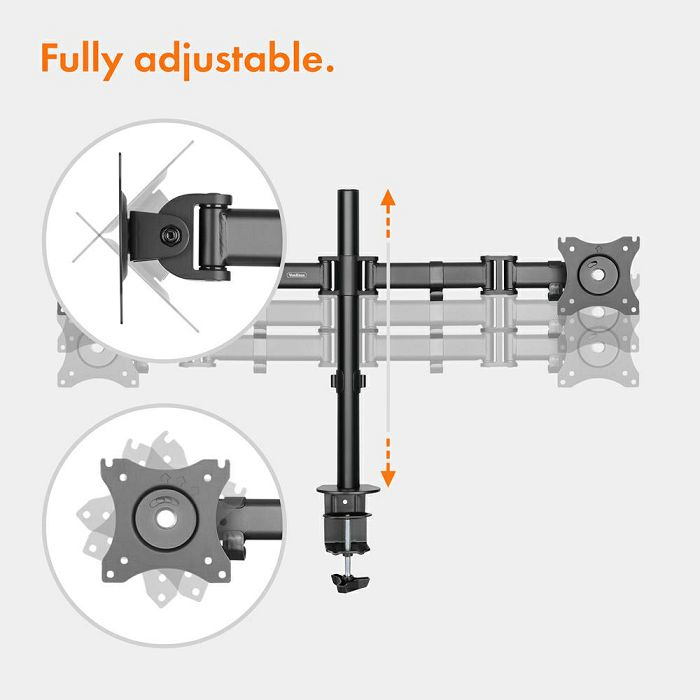 VonHaus dual desktop bracket for two monitors (13 - 32 '')