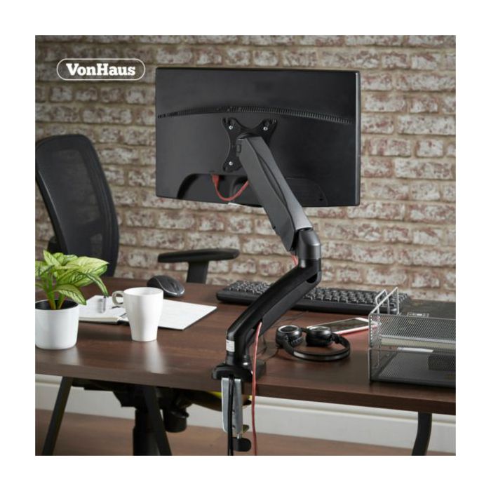 VonHaus single table stand up to 27 '', 1 x USB 3.0, gas spring