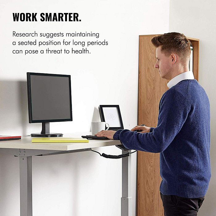 VonHaus electric Sit / Stand table frame gray