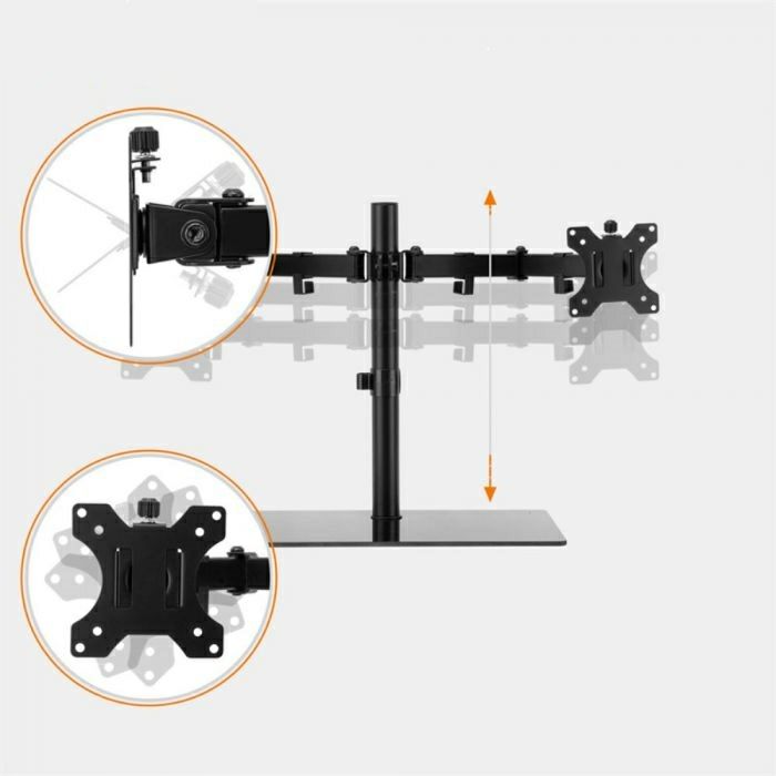 VonHaus double table-top bracket up to 27 '' with glass base