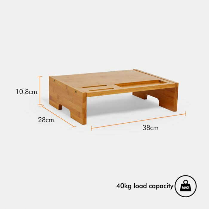 VonHaus wooden monitor stand