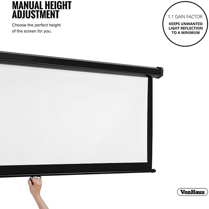 VonHaus projection screen 90 "