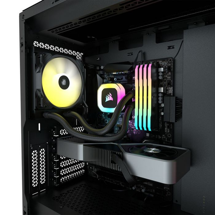 Corsair H55 RGB complete water cooling - 120 mm, black-CW-9060052-WW