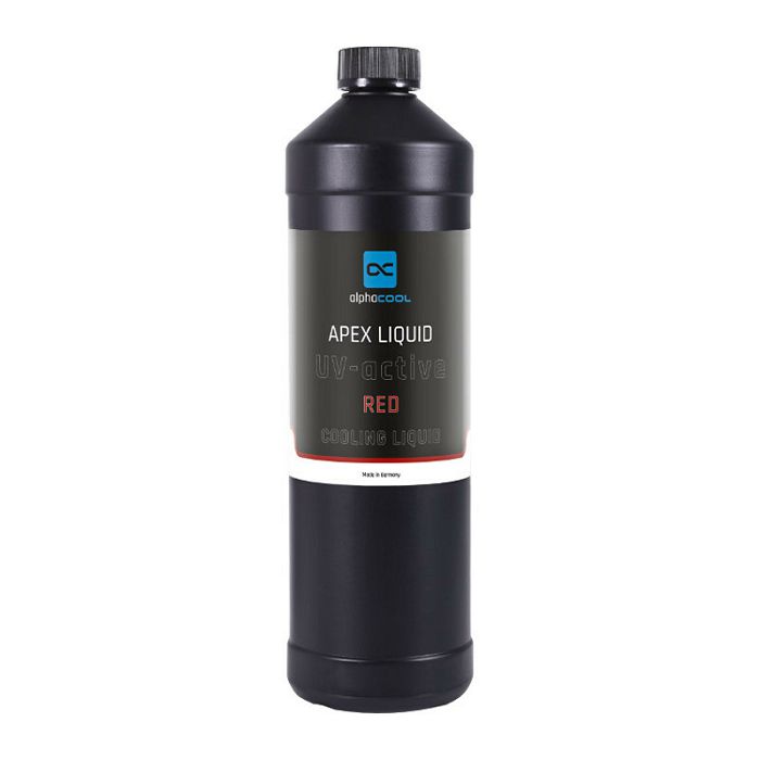 Alphacool Apex Liquid, UV-aktiv, Red - 1l 18654