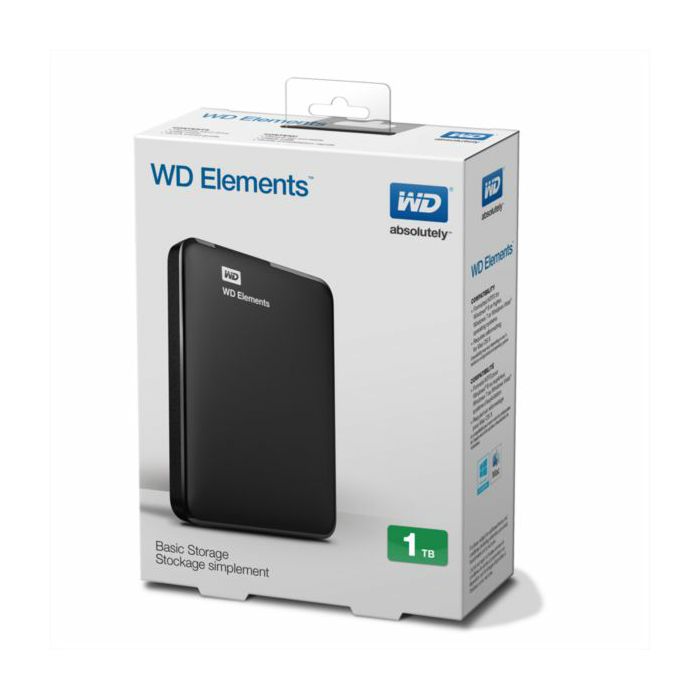 WD Elements 2.5 "1TB external drive, USB 3.0