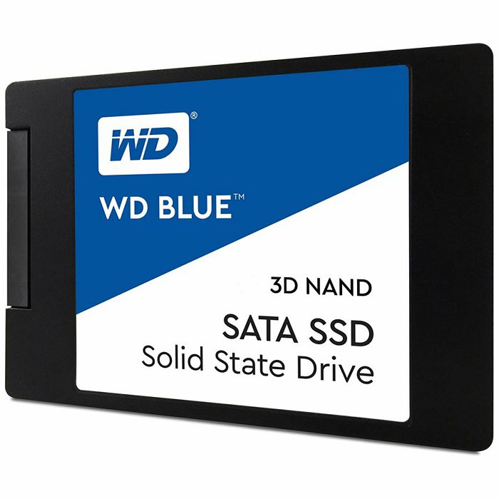 SSD WD Blue (2.5", 250GB, SATA III 6 Gb/s, 3D NAND Read/Write: 550 / 525 MB/sec, Random Read/Write IOPS 95K/81K)