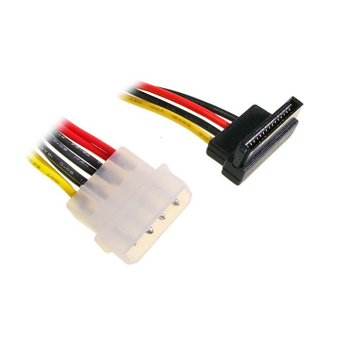 InLine SATA Stromadapterkabel an 4-Pol Molex gewinkelt unten 29670W