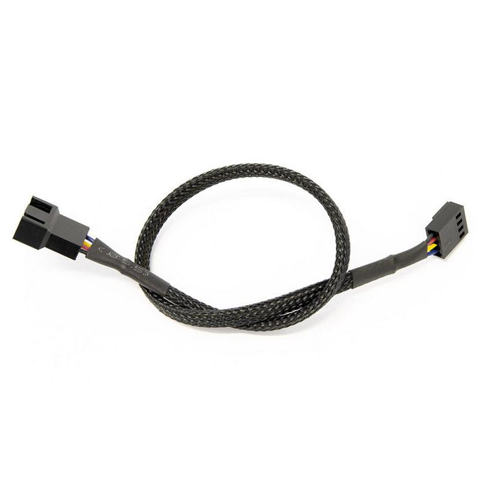 Watercool 4-Pin PWM Verlängerung, black - 30cm 60314