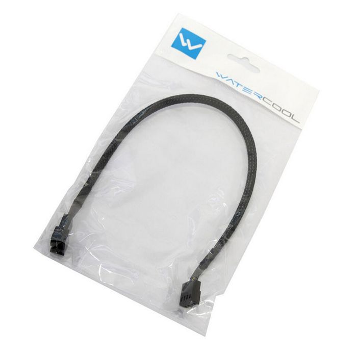Watercool 4-Pin PWM Verlängerung, black - 30cm 60314