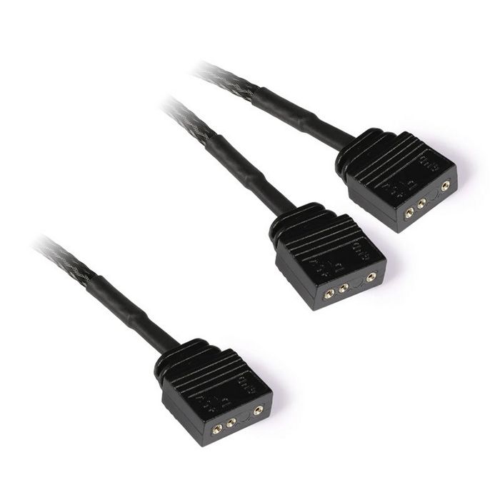 Alphacool Y-Splitter aRGB 3-Pin auf 2x 3-Pin 30cm - schwarz 18705