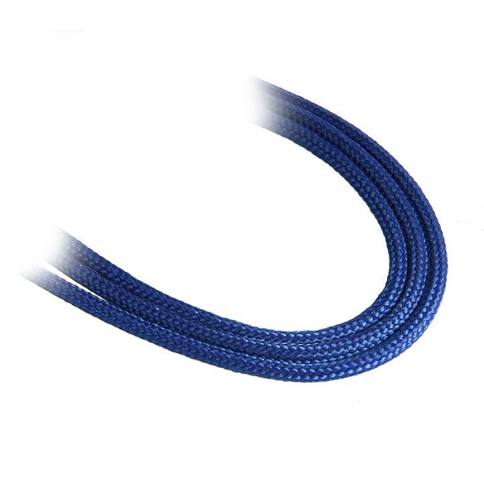 BitFenix 3-Pin Verlängerung 90cm - sleeved blau/blau BFA-MSC-3F90BB-RP
