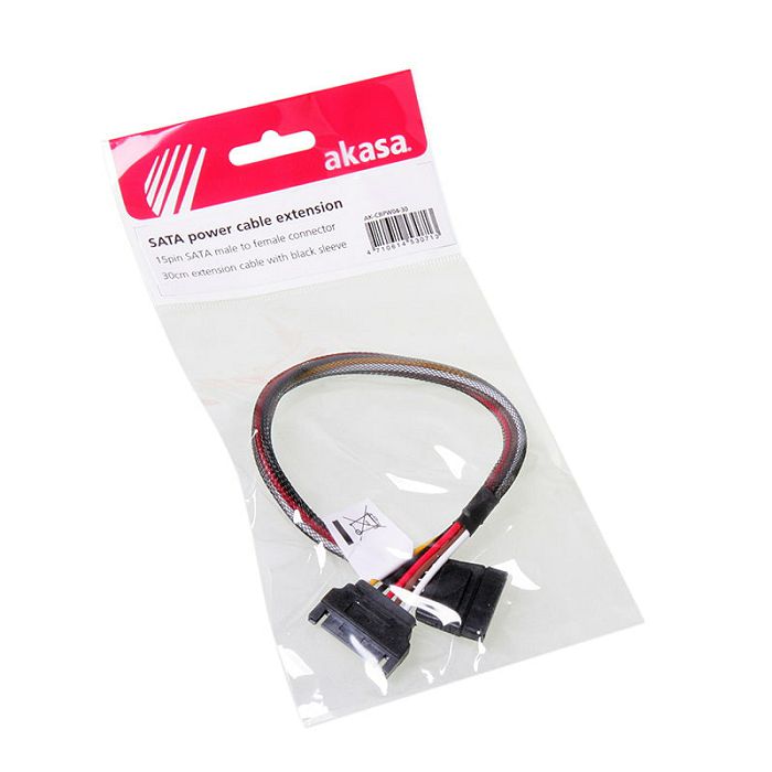 Akasa SATA Stromverlängerung - 30cm AK-CBPW04-30