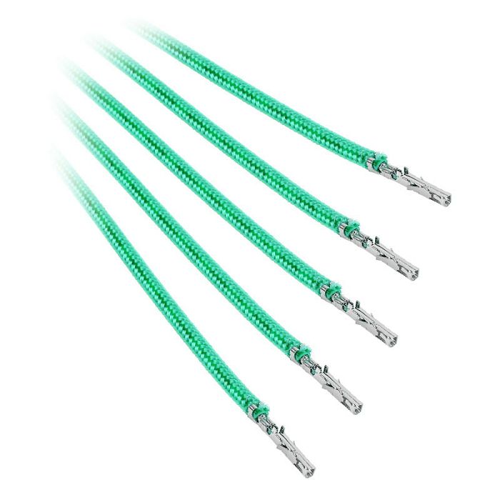BitFenix Alchemy 2.0 PSU Cable, 5x 20cm - grün BFX-ALC-20CMLG-RP
