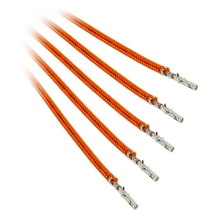 BitFenix Alchemy 2.0 PSU Cable, 5x 20cm - orange BFX-ALC-20CMLO-RP