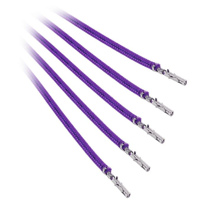 BitFenix Alchemy 2.0 PSU Cable, 5x 40cm - lila BFX-ALC-40CMLP-RP