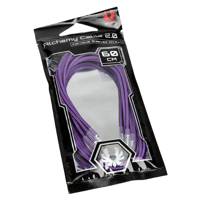 BitFenix Alchemy 2.0 PSU Cable, 5x 60cm - lila BFX-ALC-60CMLP-RP