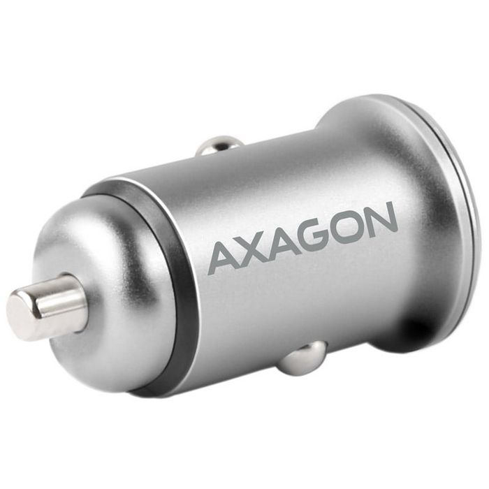 AXAGON PWC-5V4 car charger, 2x USB-A SmartCharge, 24 W, CL plug - aluminum, silver PWC-5V4