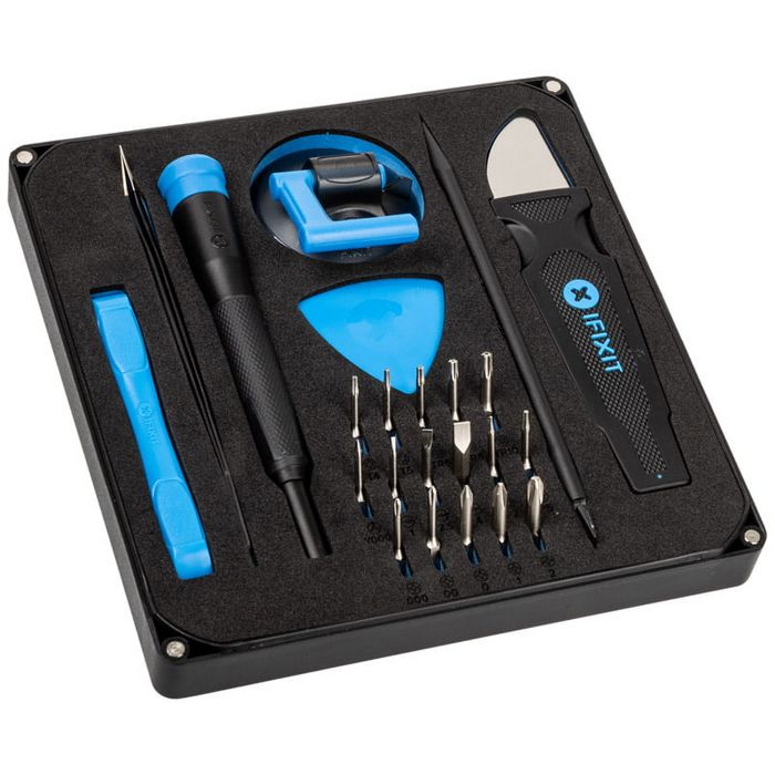 iFixit Essential Electronics Toolkit + faltbare Antistatik-Matte-ZUBU-060