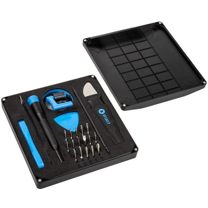 iFixit Essential Electronics Toolkit + faltbare Antistatik-Matte-ZUBU-060