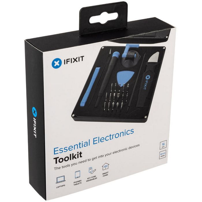 iFixit Essential Electronics Toolkit + faltbare Antistatik-Matte-ZUBU-060