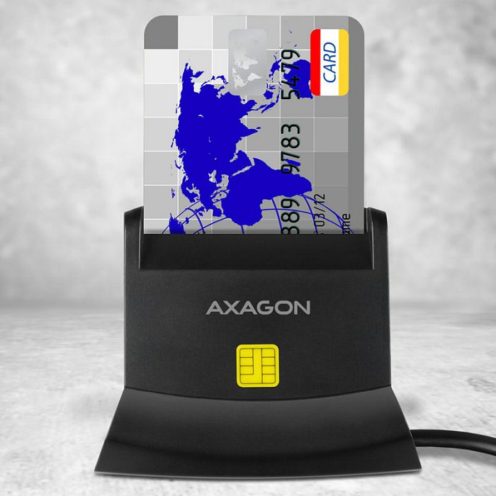 AXAGON CRE-SM2 USB Smart Card und SD/microSD/SIM Card Reader - USB 2.0 CRE-SM2